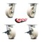 Service Caster 6 Inch Kingpinless Nylon Wheel Swivel Caster Set with 2 Brakes SCC-KP30S620-NYR-2-SLB-2 - alternate 7